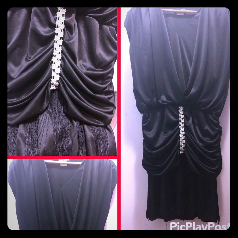 Black vitage Mayven flapper dress